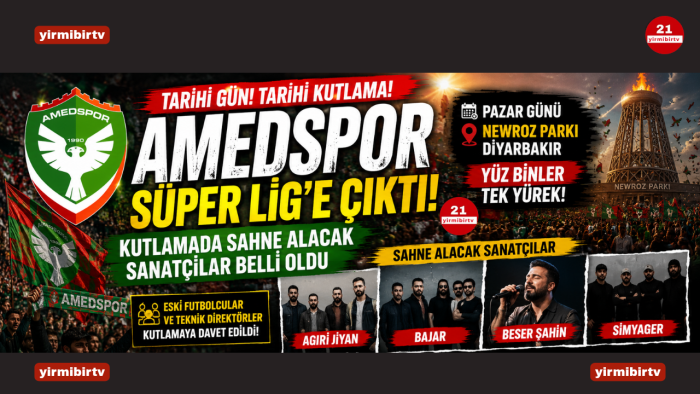 Amedspor’un tarihi kutlamasında sahne alacak sanatçılar netleşti